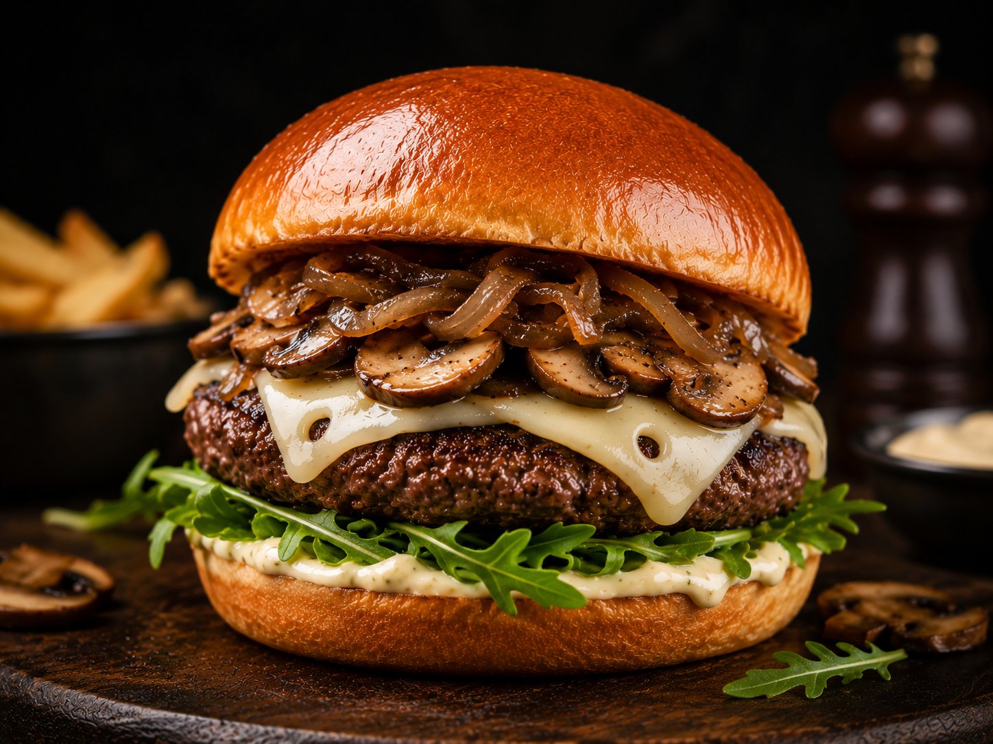 Mushroom Swiss Burger